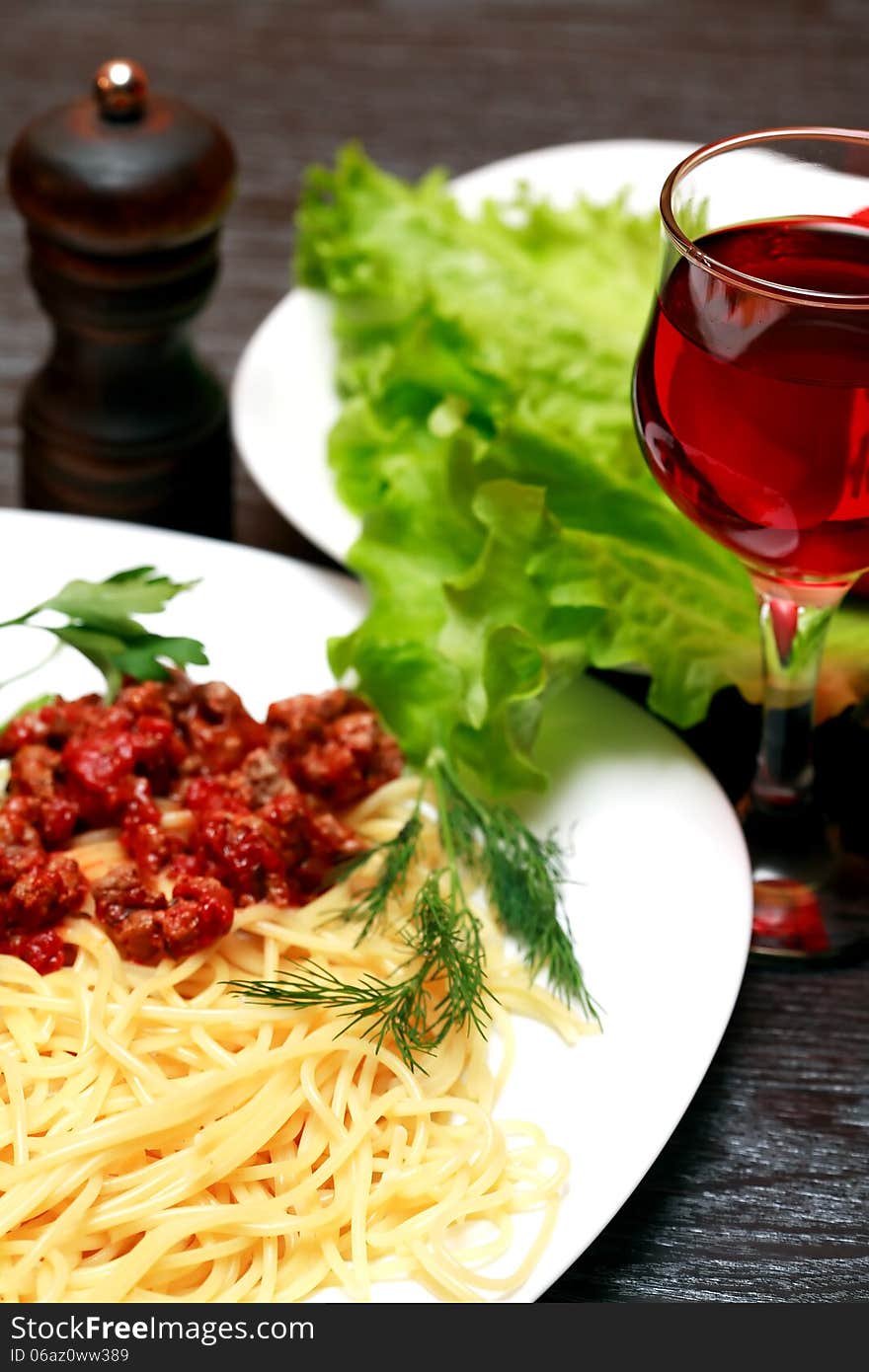 Pasta And Wine