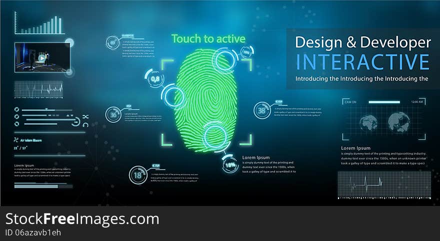 Wallpaper tecnology and touch screen. Wallpaper tecnology and touch screen