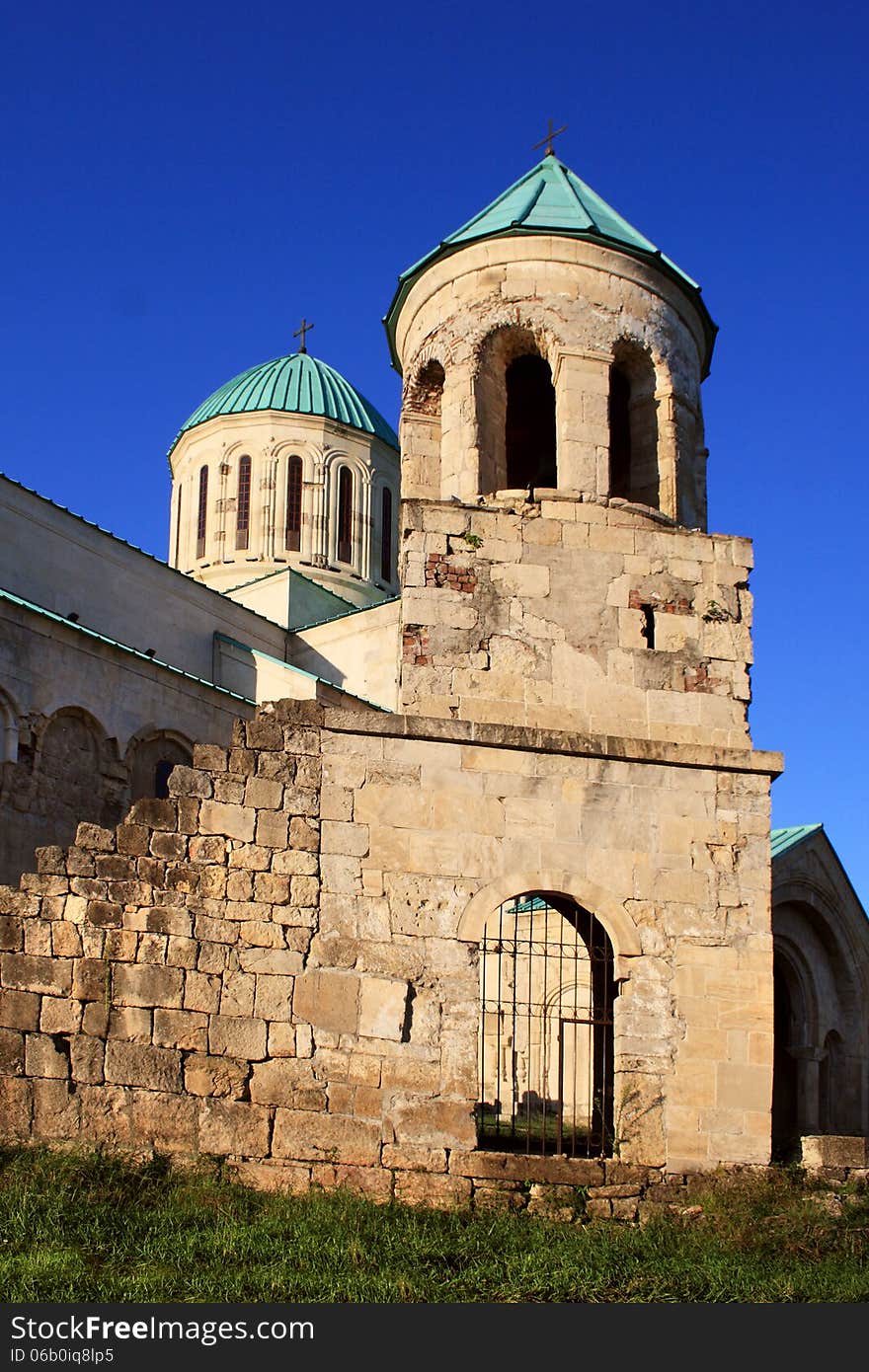 The Kutaisi Cathedral, more commonly known as Bagrati Cathedral, is the 11th-century cathedral church in the city of Kutaisi. The Kutaisi Cathedral, more commonly known as Bagrati Cathedral, is the 11th-century cathedral church in the city of Kutaisi.