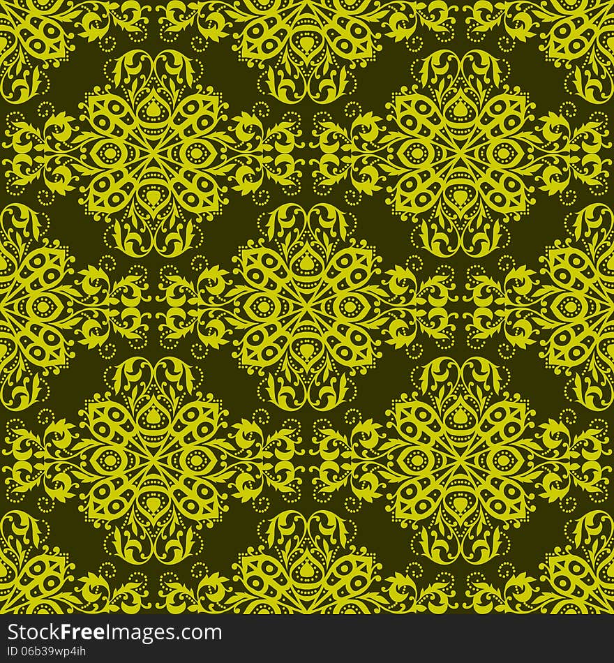 Vector seamless background with flowers. Vector seamless background with flowers