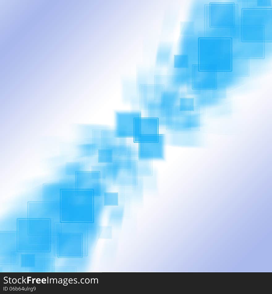 Abstract Blue Background With Rhombus