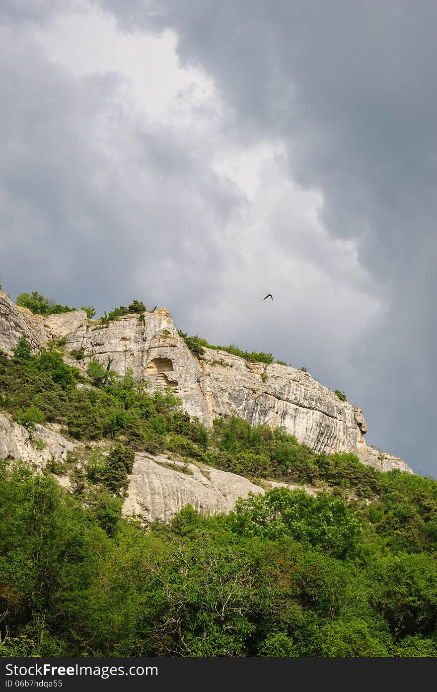 Cloudy Weather Over Crimea Mountains