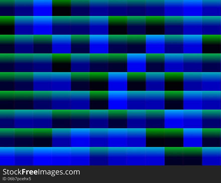 Abstract Blue And Green Squares Background