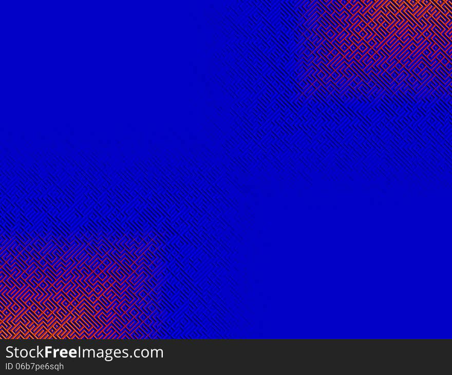 Abstract blue background red gradient