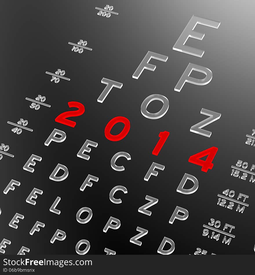 Abstract eye chart background design. New year concept. Abstract eye chart background design. New year concept.