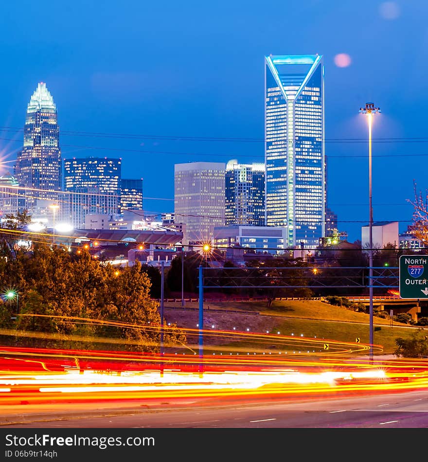 Charlotte city skyline