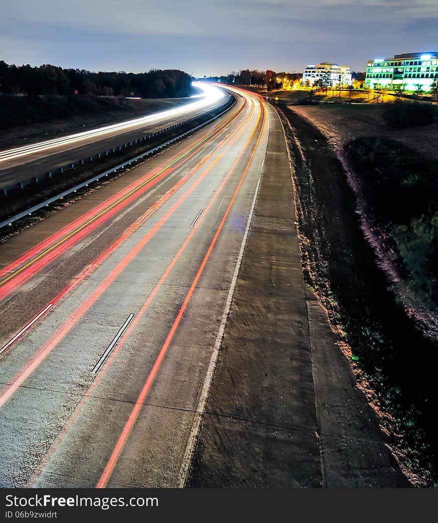 Evening Highway And Sky Traffic