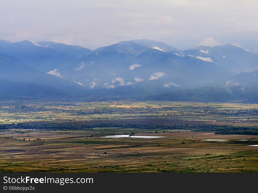 Kakheti &x28;Alazani&x29; valley in Georgia