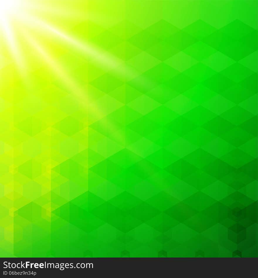 Abstract sunshine background, modern geometric design. Abstract sunshine background, modern geometric design