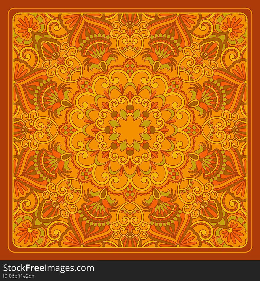 Vector vintage pattern for print, embroidery (you can use this pattern for carpet, shawl, pillow, cushion). Vector vintage pattern for print, embroidery (you can use this pattern for carpet, shawl, pillow, cushion).