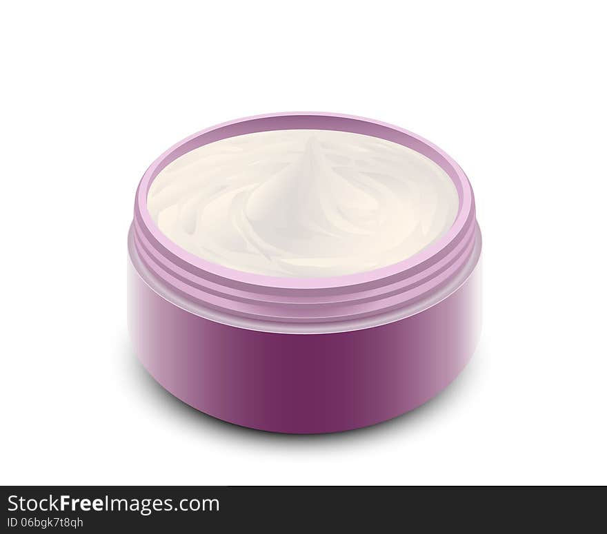 Cream container - Illustration and  art