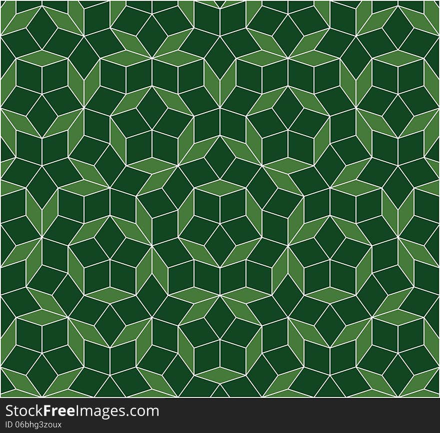 Abstract mosaic background. Green pattern based on stars. File without gradients, effects and transperency. Abstract mosaic background. Green pattern based on stars. File without gradients, effects and transperency