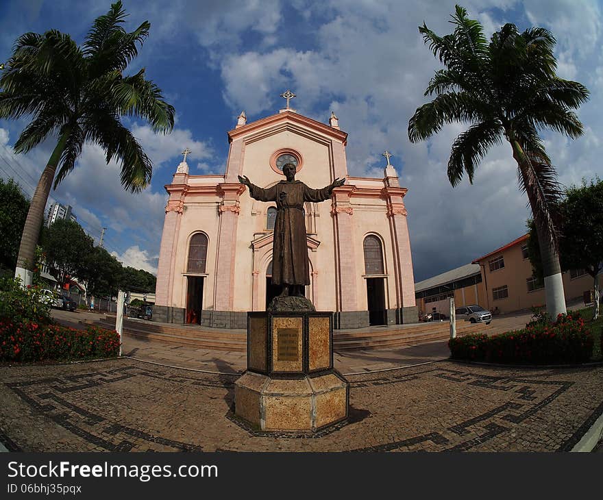 Capuchin church - Franciscan church located in Belem in the Brazilian amazon.