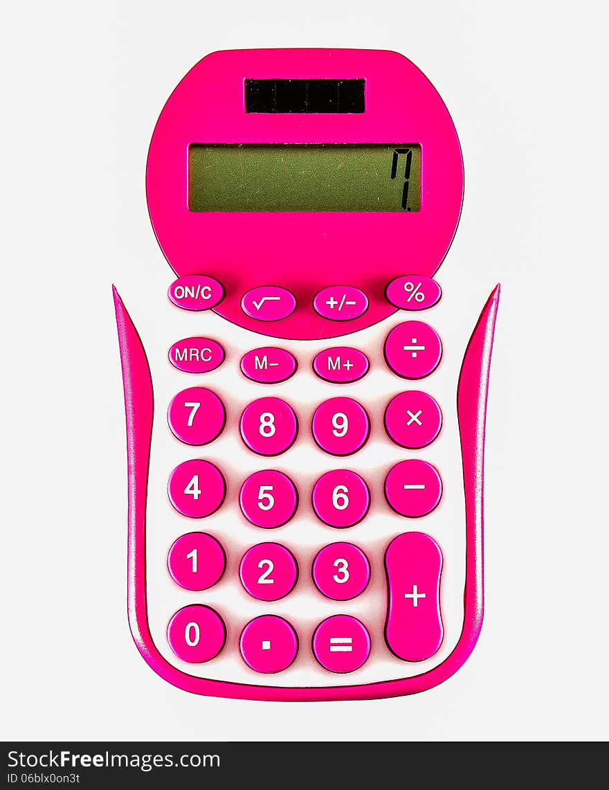 Pink calculator