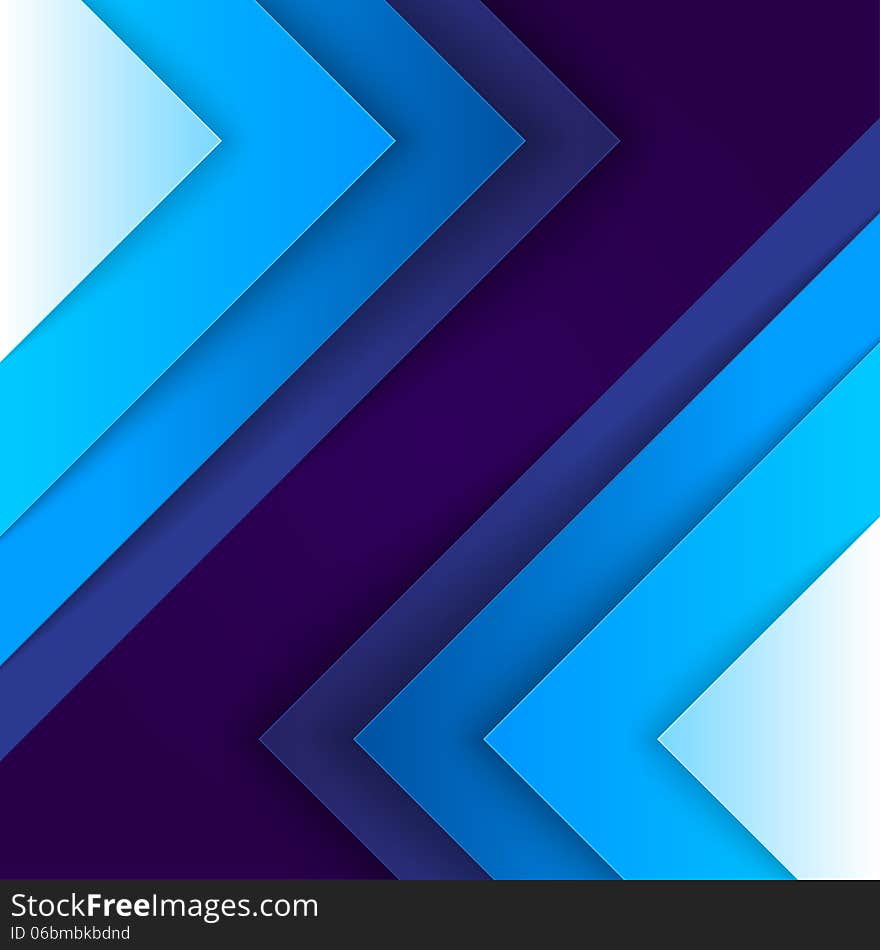 Abstract Blue Triangle Shapes Background