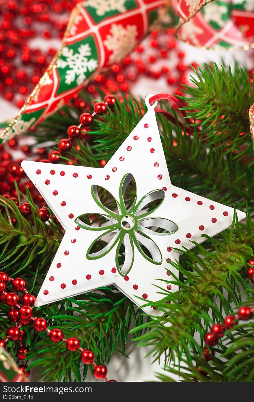 Christmas Decorations On A Tree