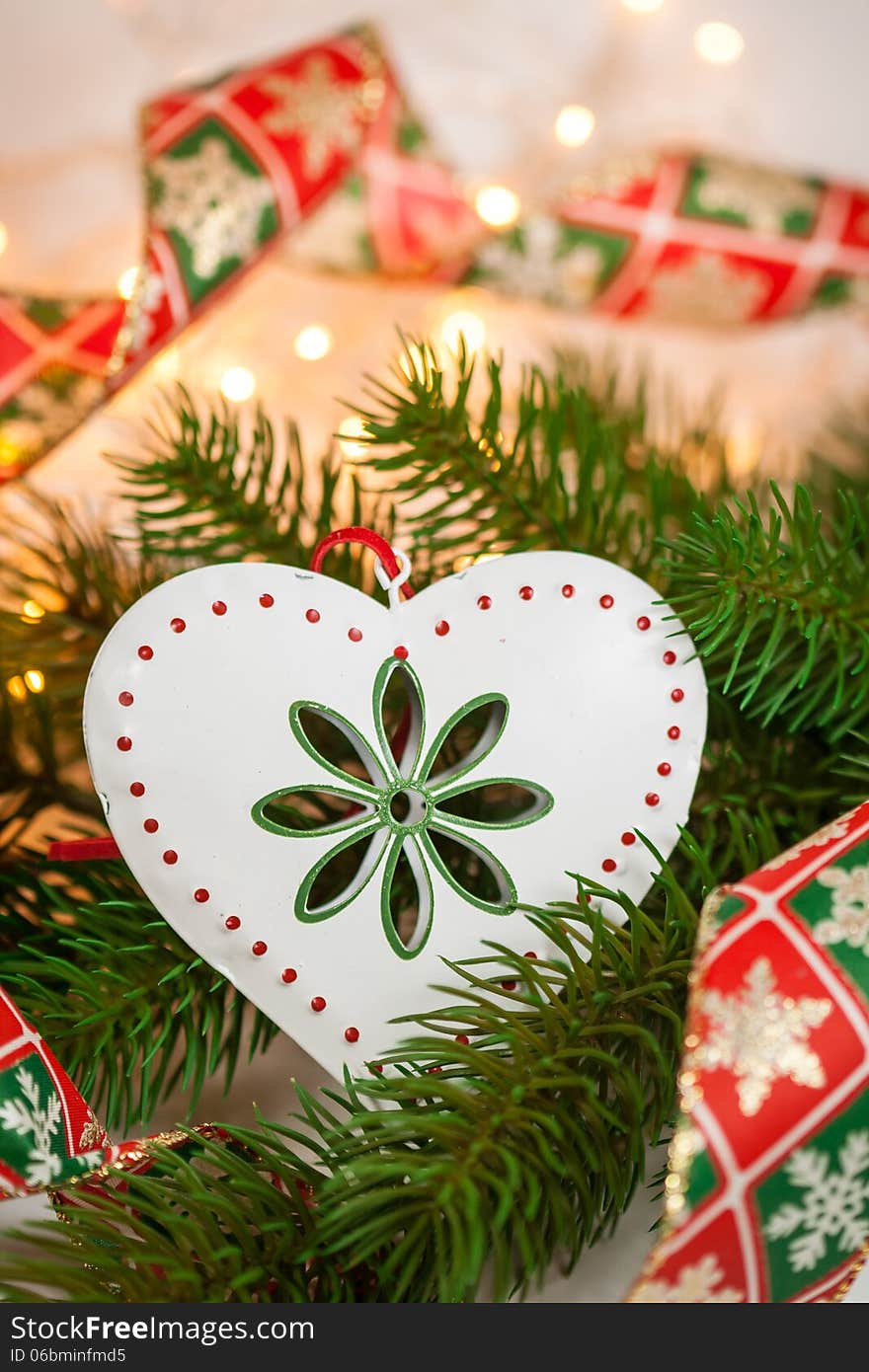 Christmas Decorations On A Tree