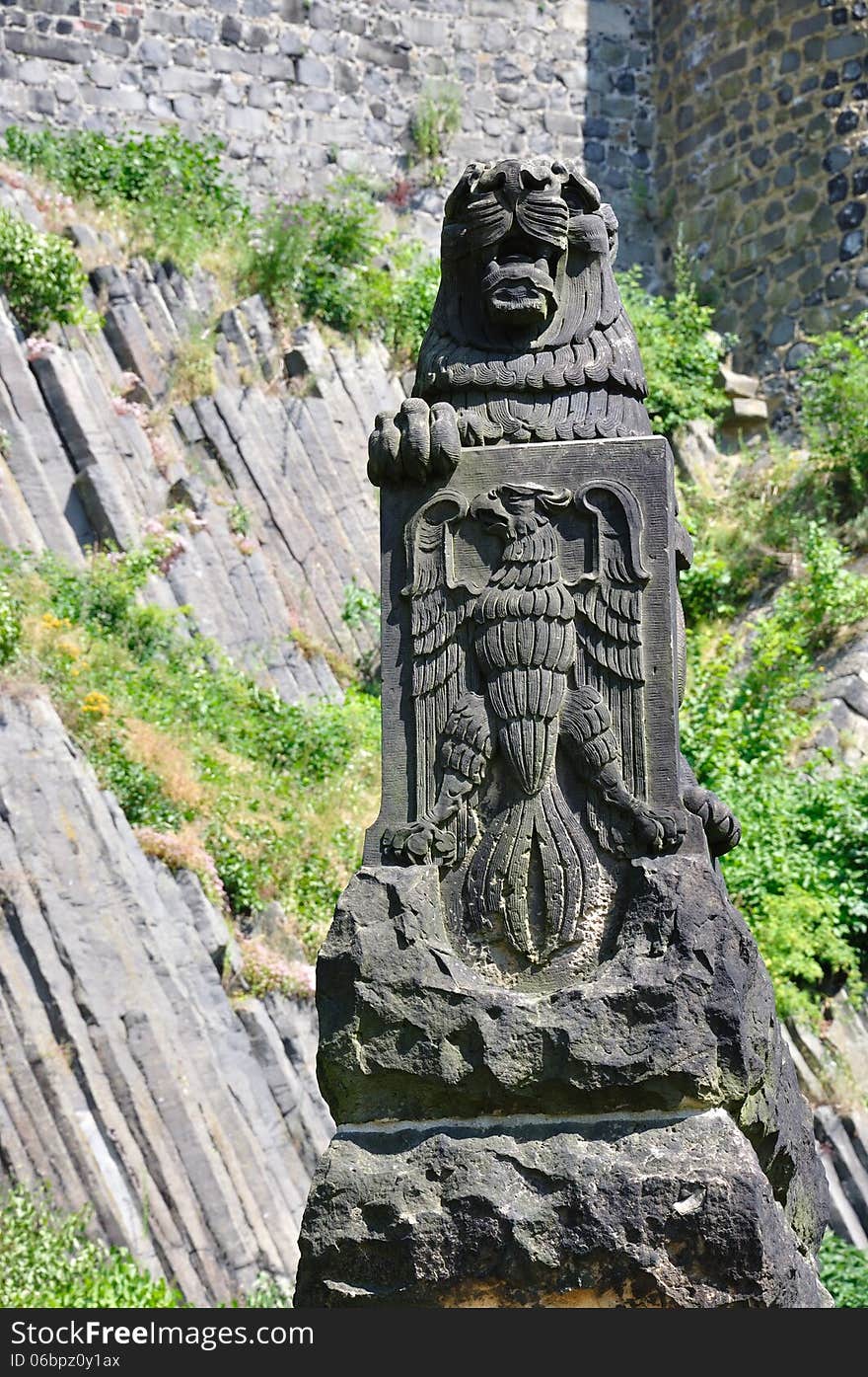 War memorial 1870/71 in Castle Stolpen in Saxony