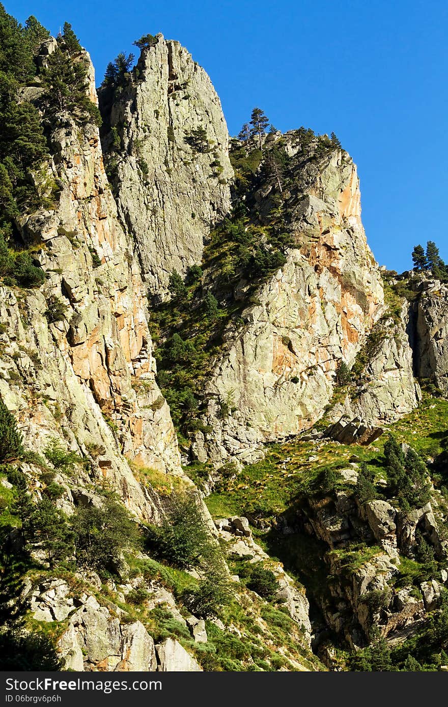 Beautiful mountain peaks in Spain (Pyreness)