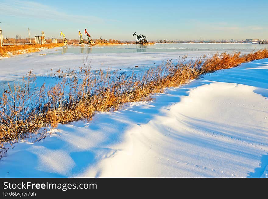 The photo taken in China's heilongjian province daqing city,chenjiadayuan lake.The time is November 21, 2013.After snow. The photo taken in China's heilongjian province daqing city,chenjiadayuan lake.The time is November 21, 2013.After snow.