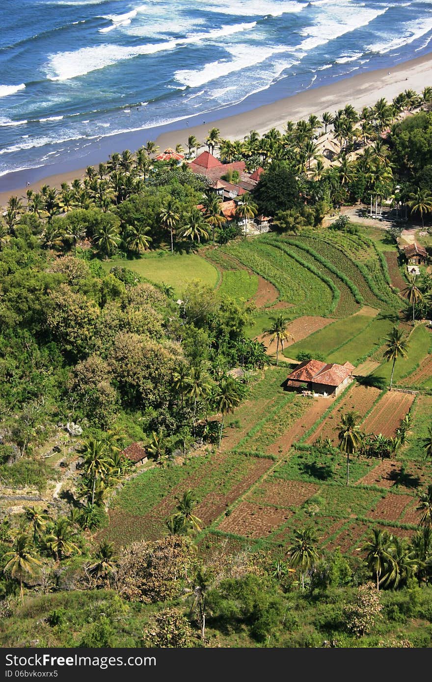 Parangtritis beautiful beaches in the district of Bantul, Yogyakarta, Indonesia