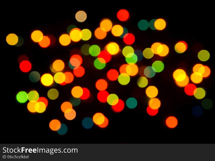 Abstract Christmas defocused lights background. Abstract Christmas defocused lights background