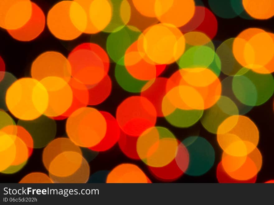 Abstract defocused Christmas lights background