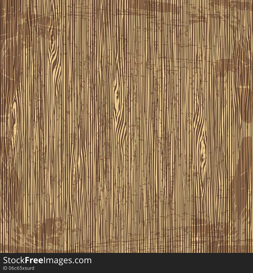 Old wood background. Vector illustration