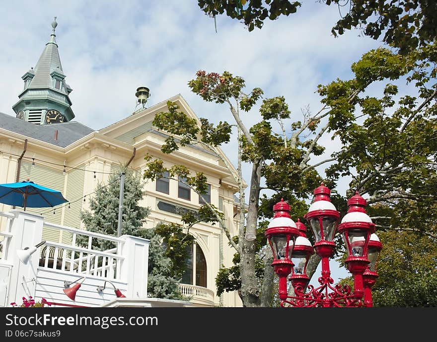 Example of generic architecture of this historic state ,which was one of the first in USA. Example of generic architecture of this historic state ,which was one of the first in USA