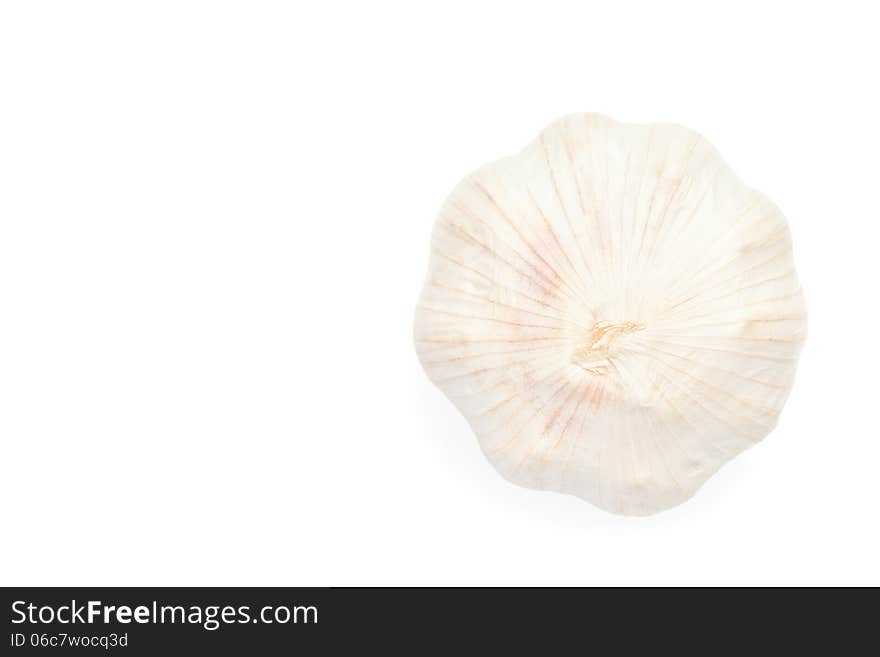 A garlic isolated on white