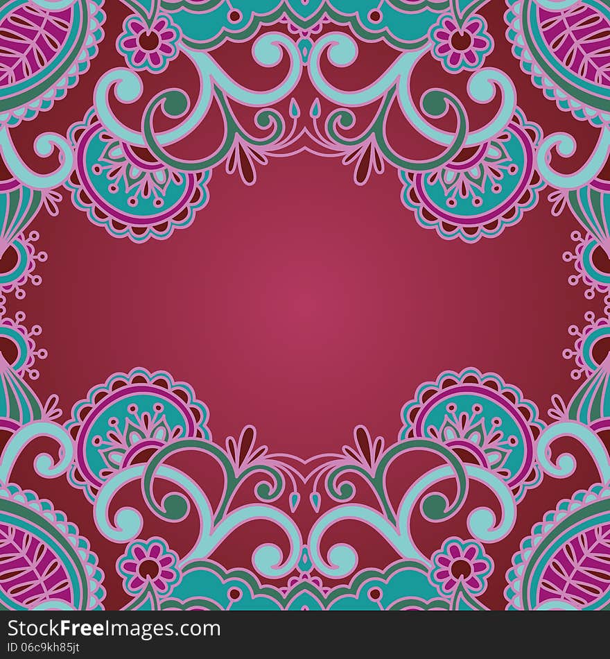 Vector ornamental background.