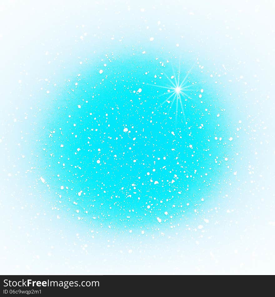 Blue sky white christmas background