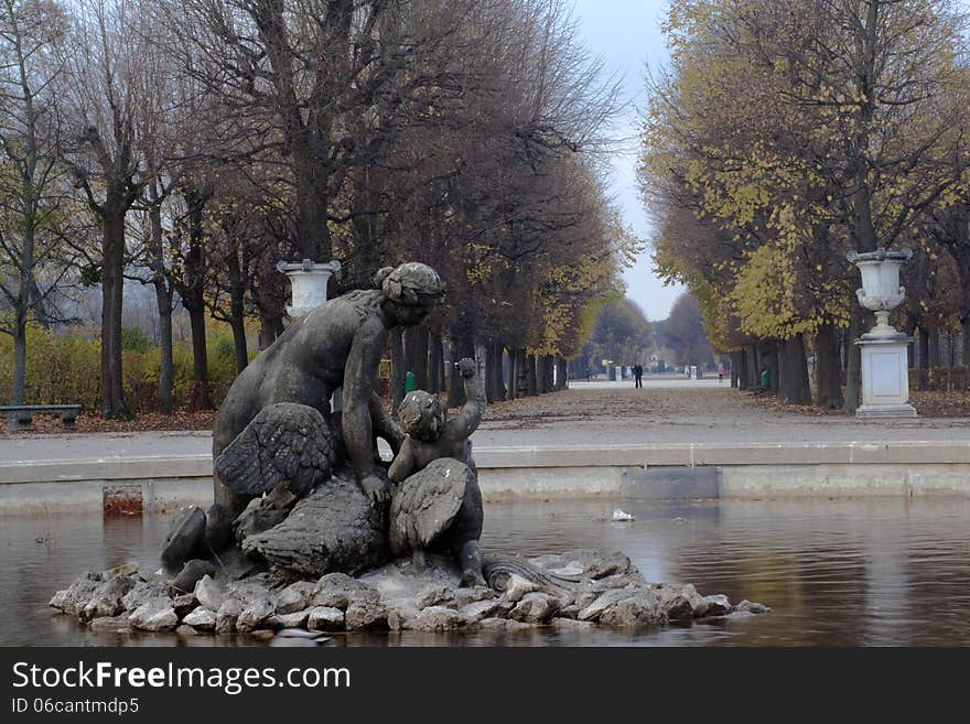 Fountain At Schonbrunn