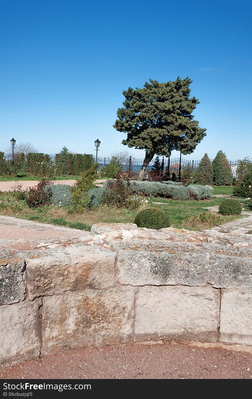 The ruins of the ancient city of in Chersonese