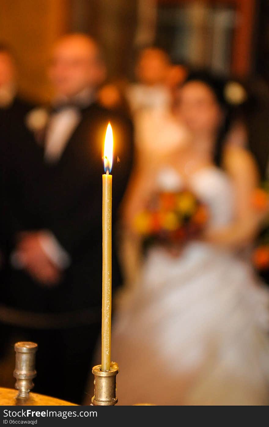 Bride and groom wedding ceremony