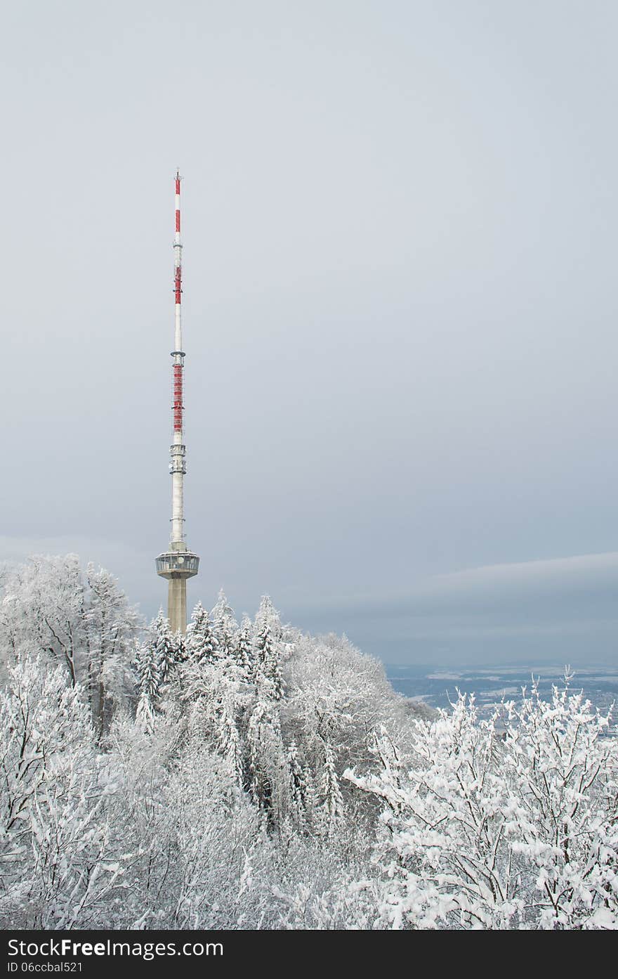 Uetliberg tv-tower in Zurich