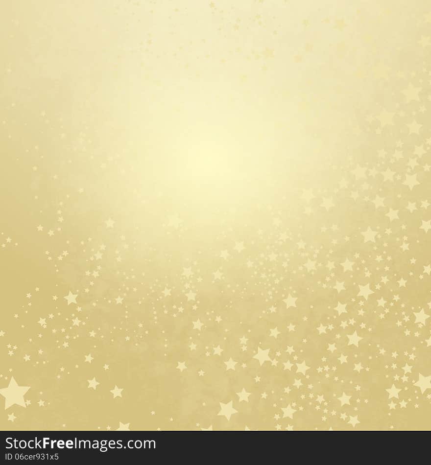 Old christmas yellow paper with stars (vector EPS 10). Old christmas yellow paper with stars (vector EPS 10)