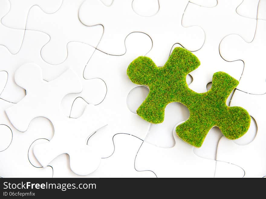 Green Puzzle Piece