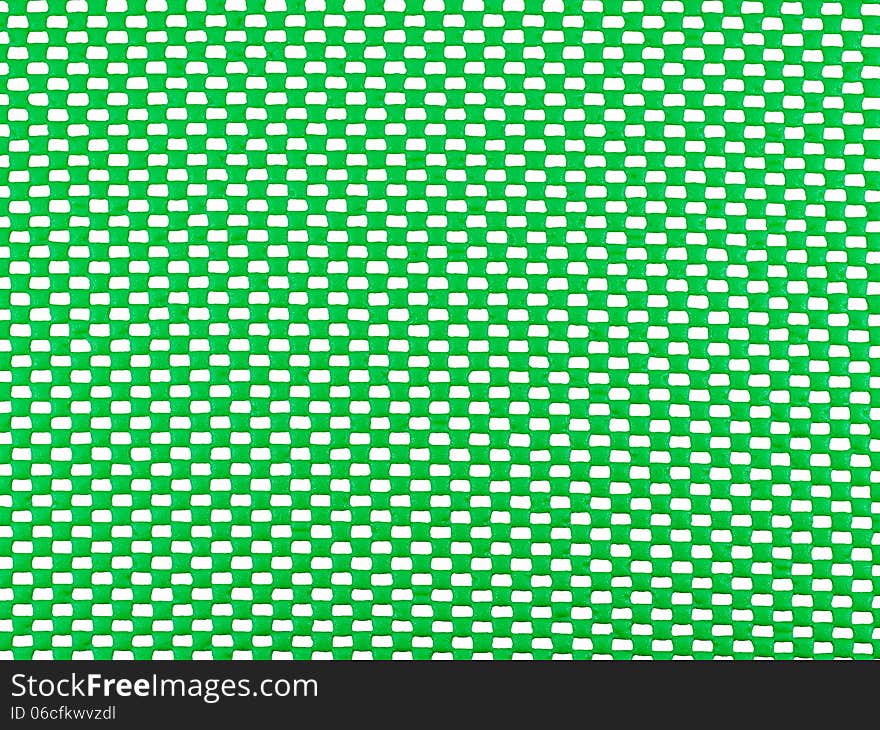 Green rubber mesh