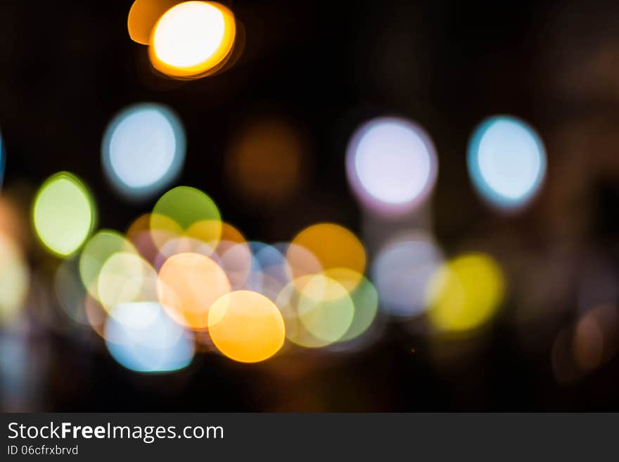 Bokeh of light background.