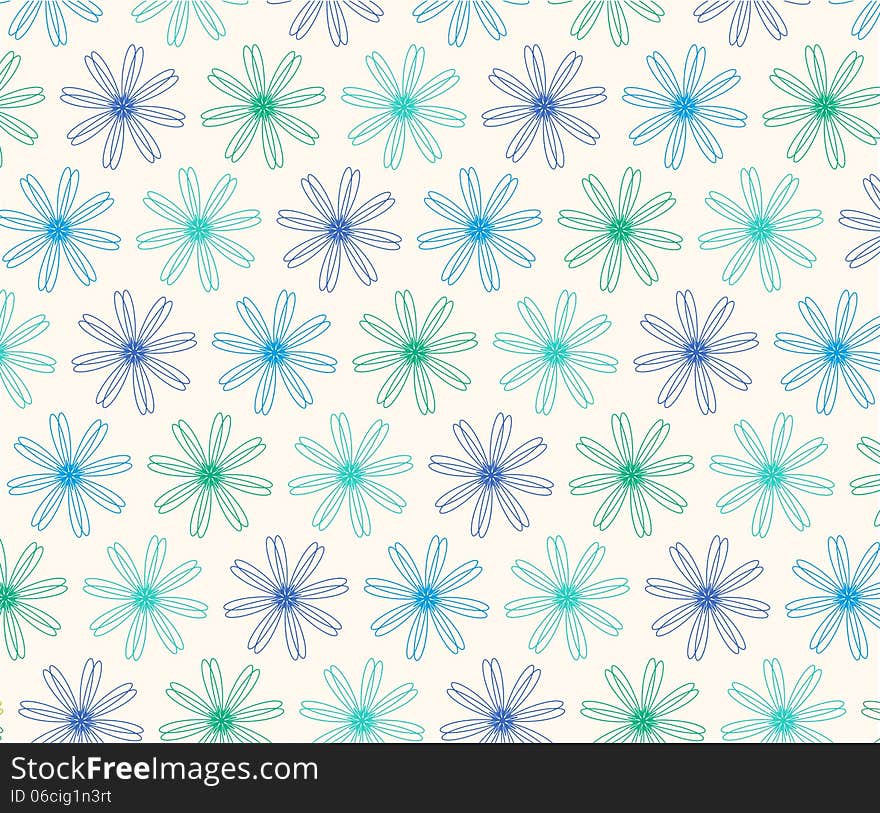 Flower seamless background design in