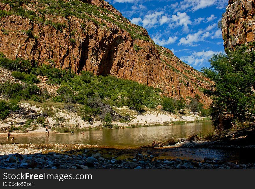 River Gorge In South Africa