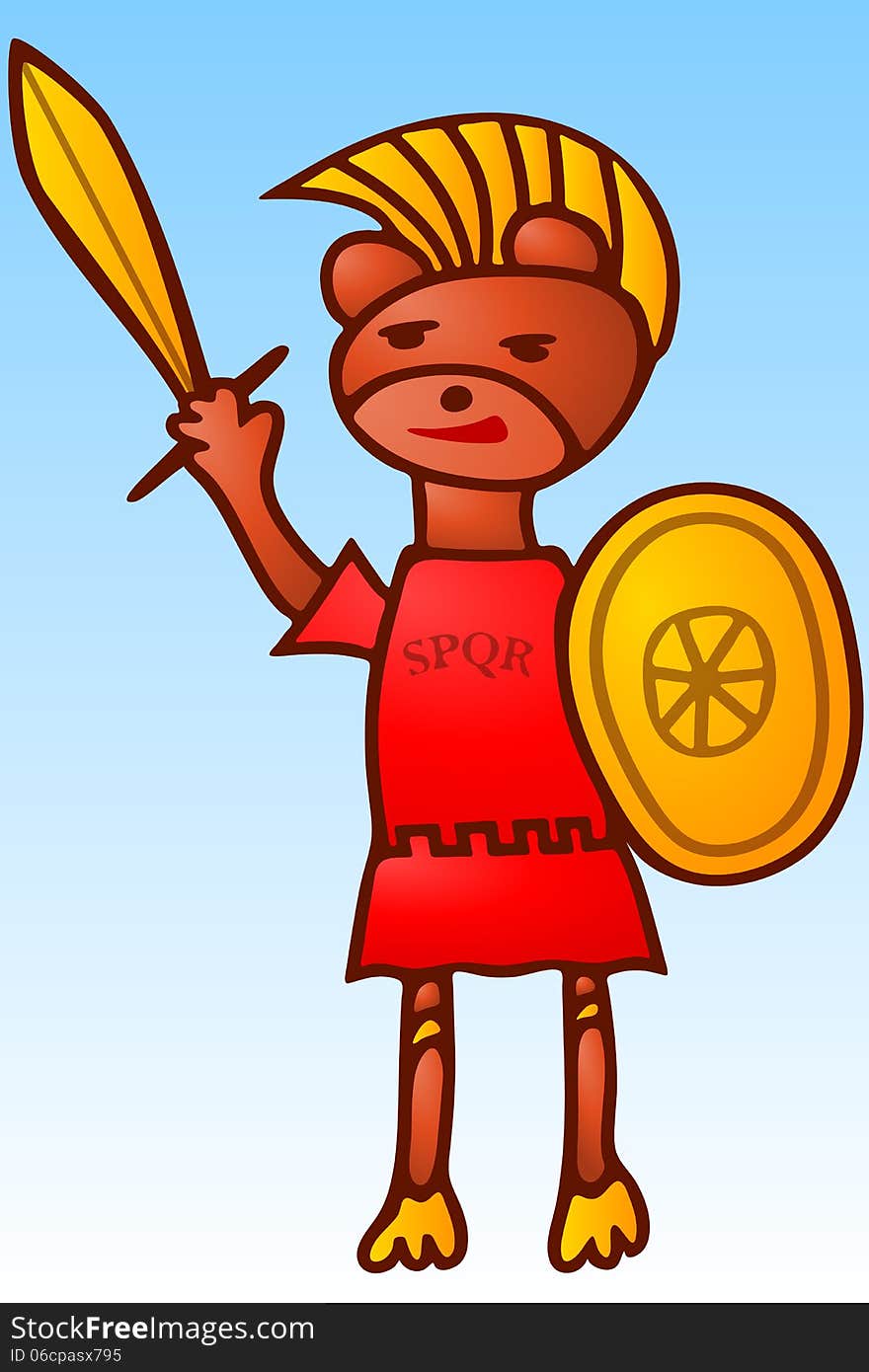 Graphic illustration of Praetorian Bear