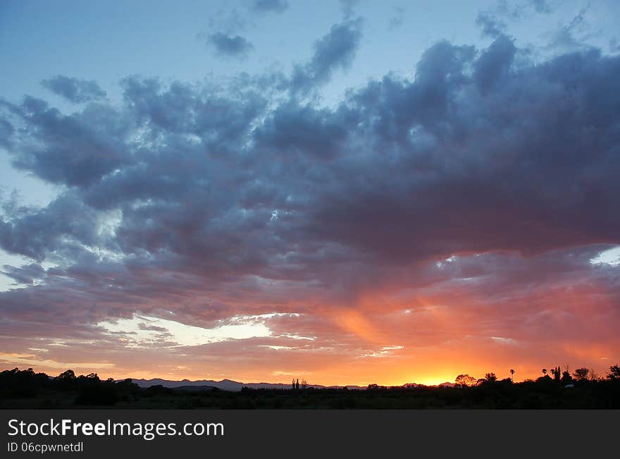 Dramatic African sky