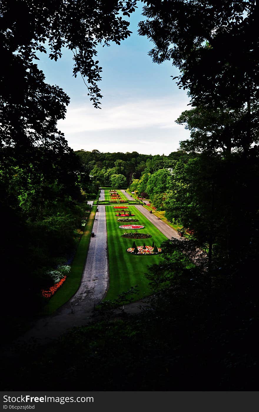 Seaton Park gardens in Aberdeen, Scotland