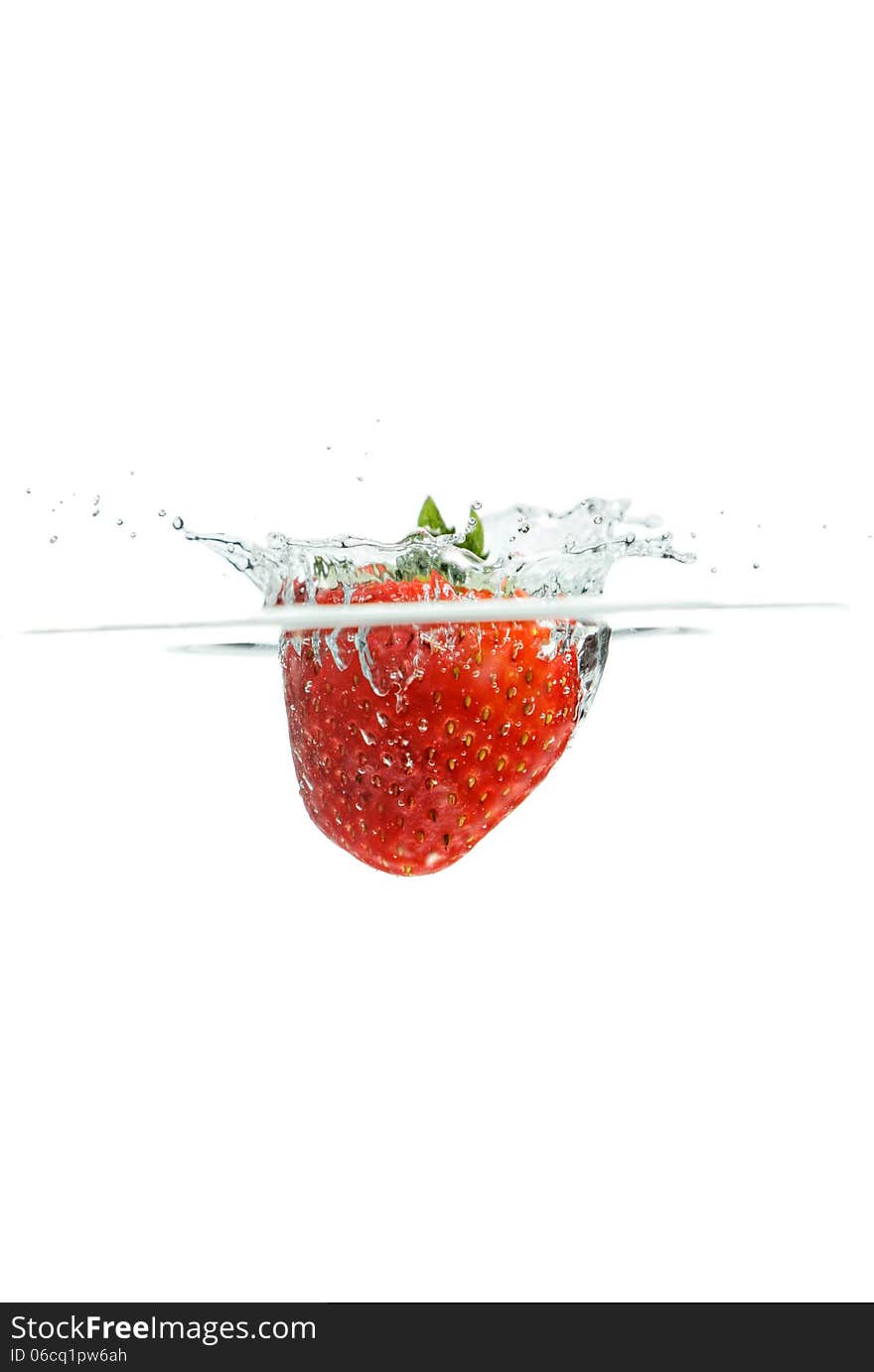 Splashing Strawberry