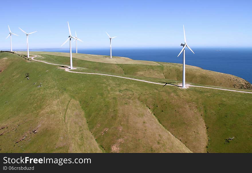 Aerial wind farm