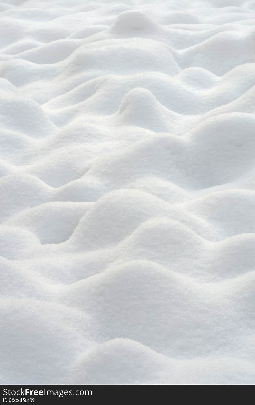 Rough ground covered with fresh snow. Rough ground covered with fresh snow