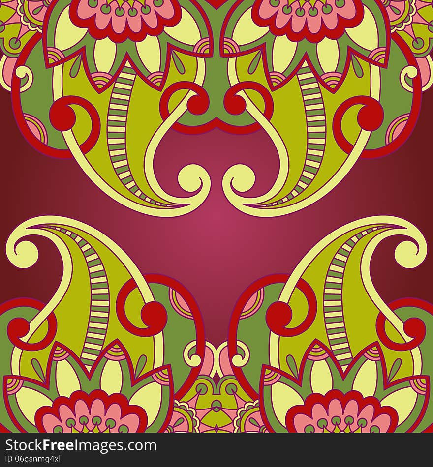 Vector vintage pattern for print, embroidery (you can use this pattern for carpet, shawl, pillow, cushion). Vector vintage pattern for print, embroidery (you can use this pattern for carpet, shawl, pillow, cushion).