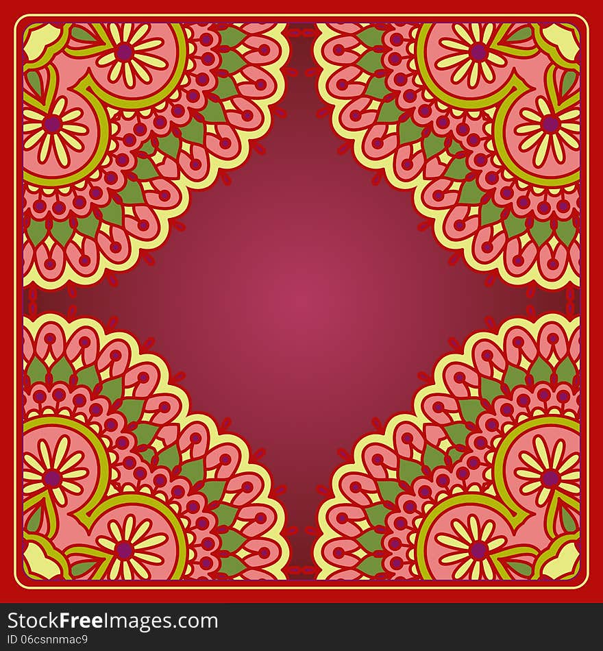 Vector Ornamental Background.